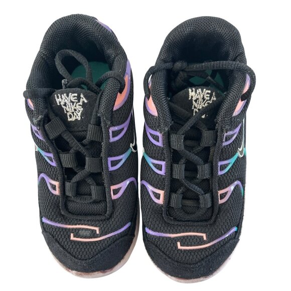 Nike Air Max Plus TD 'Have A Nike Day' Black Toddler Sneakers Size 7C BQ7228-001 - Picture 3 of 12